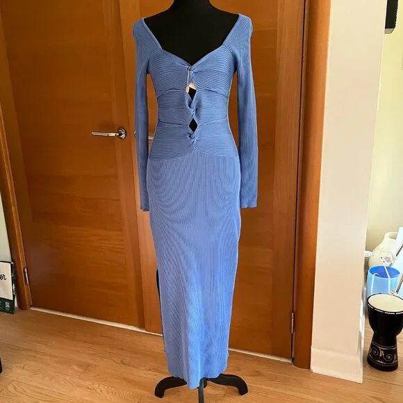 Cult Gaia Melissa Cutout Knit Midi Bodycon Dress, Size L - www.disolcolor.com Cult Gaia Melissa Cutout Knit Midi Bodycon Dress, Size L - www.disolcolor.com